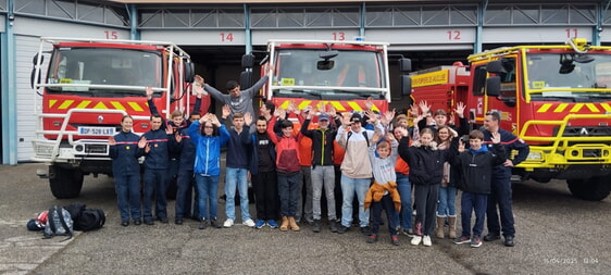Besuch der Feuerwehr Orange